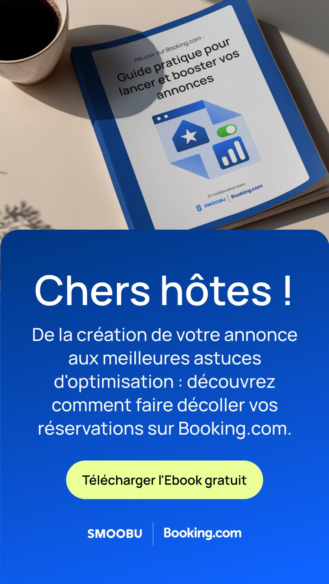 Smoobu - The Vacation Rental Software Facebook ad: Dominez l'algorithme