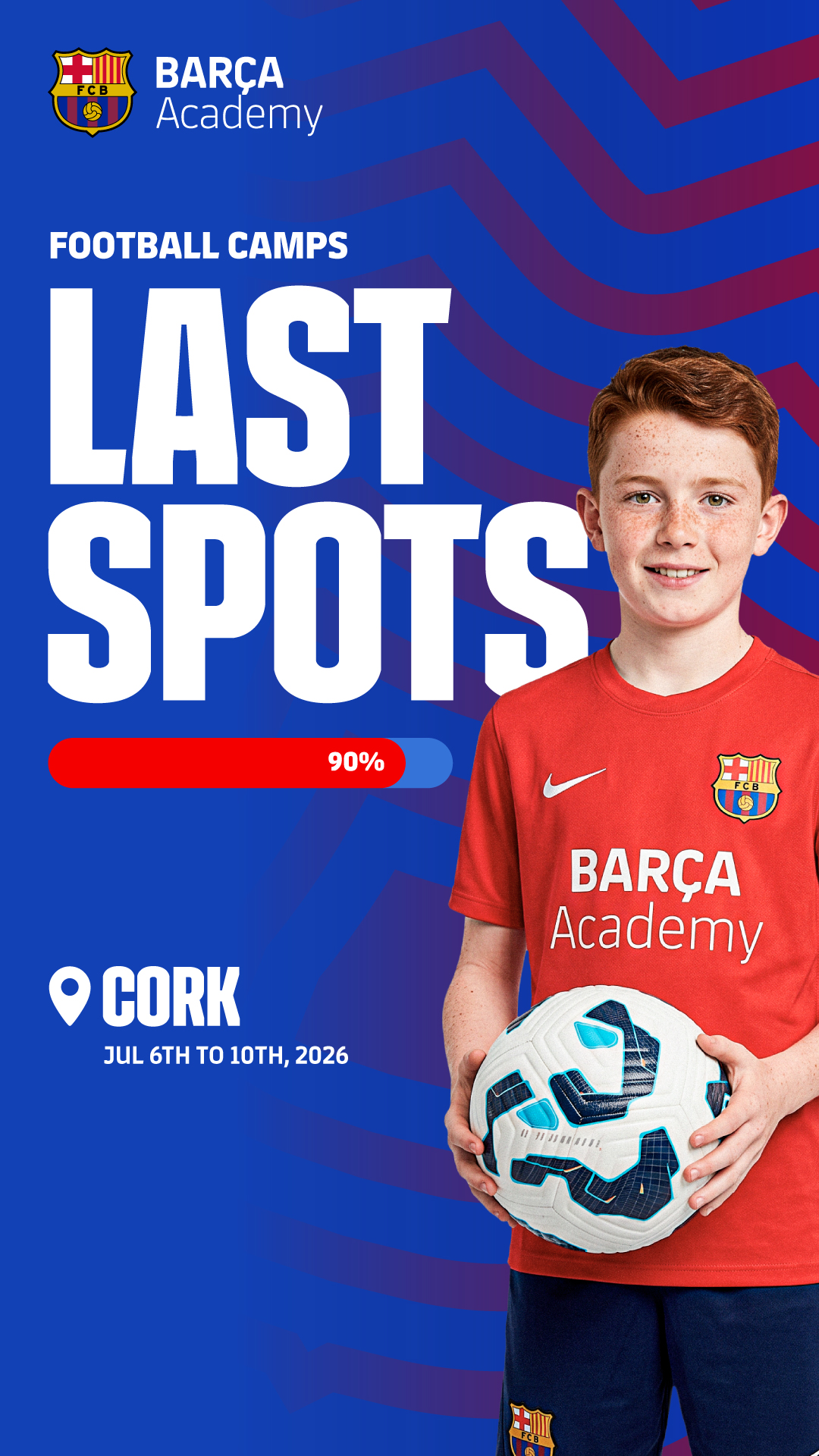 Barça Academy Ireland Facebook ad from May 29, 2026
