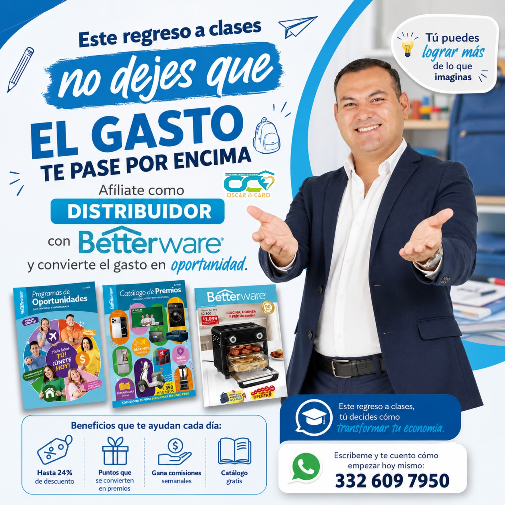 Óscar y Caro Facebook ad: ¿Y si este regreso a clases no tuviera…
