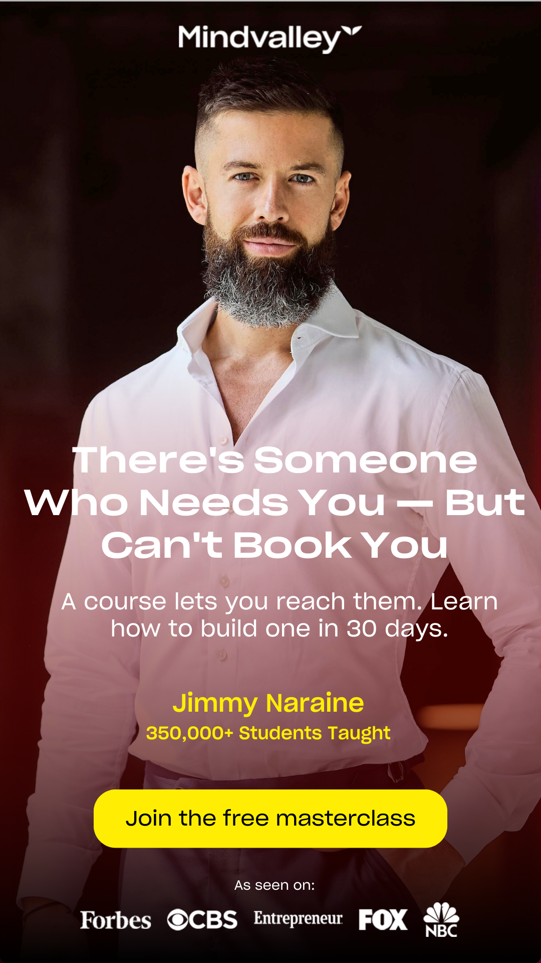 Mindvalley Facebook ad from Mar 8, 2026