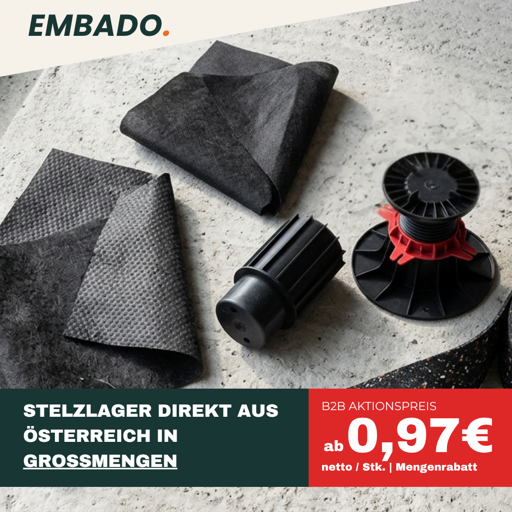 Embado Facebook ad: Stelzlager in Großmengen lagernd