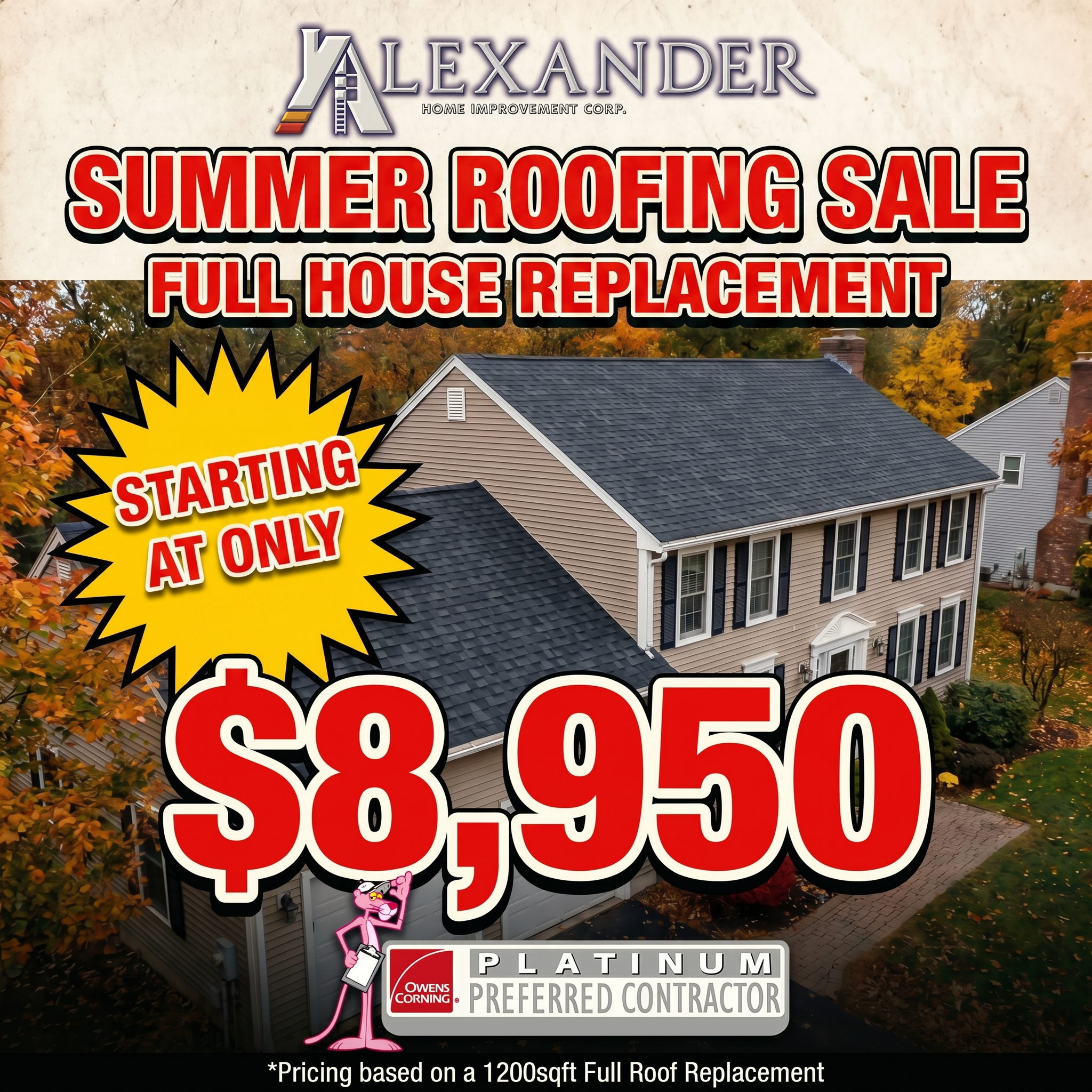 Alexander Home Improvement Corp. Facebook ad