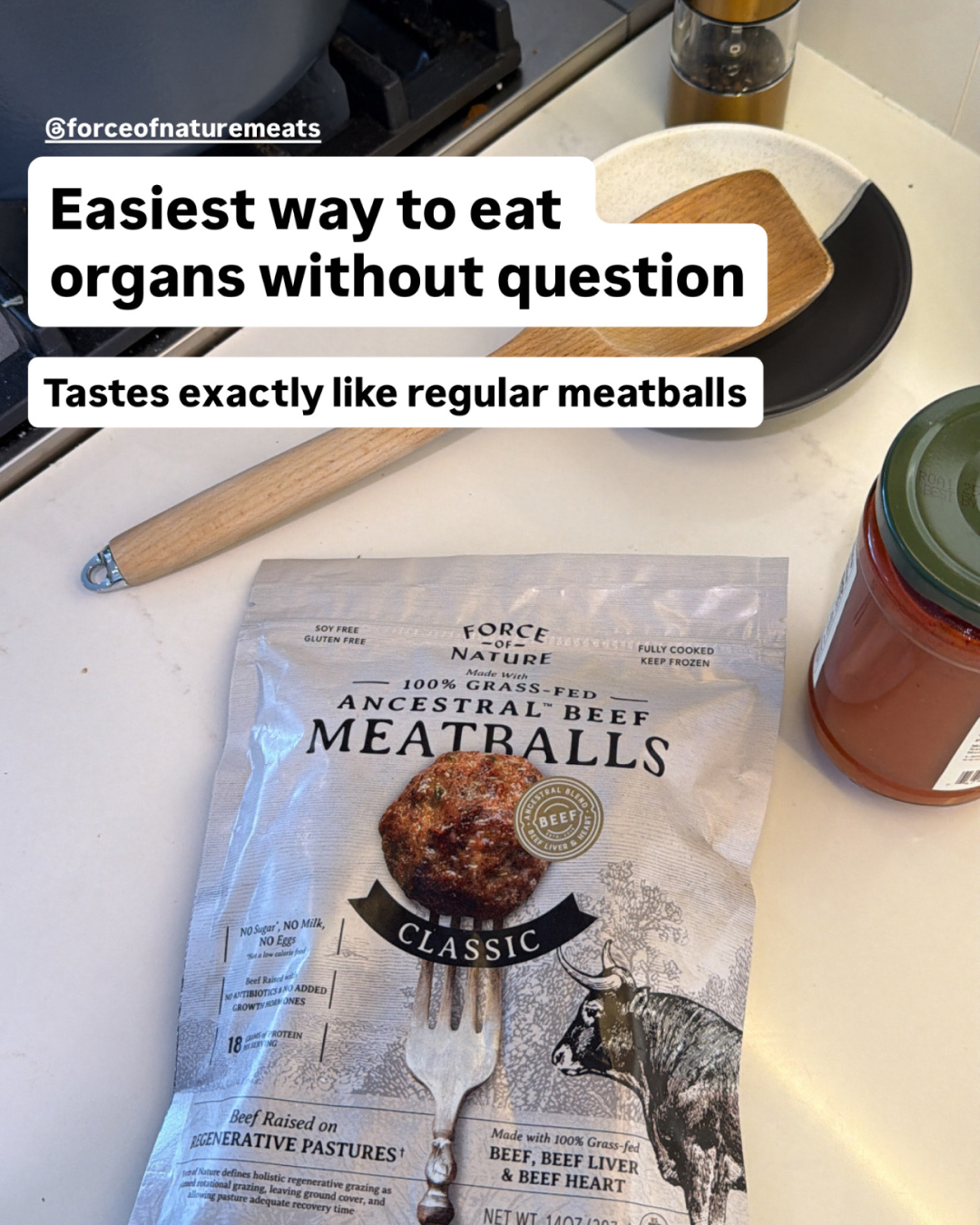 Force Of Nature Meats Facebook ad