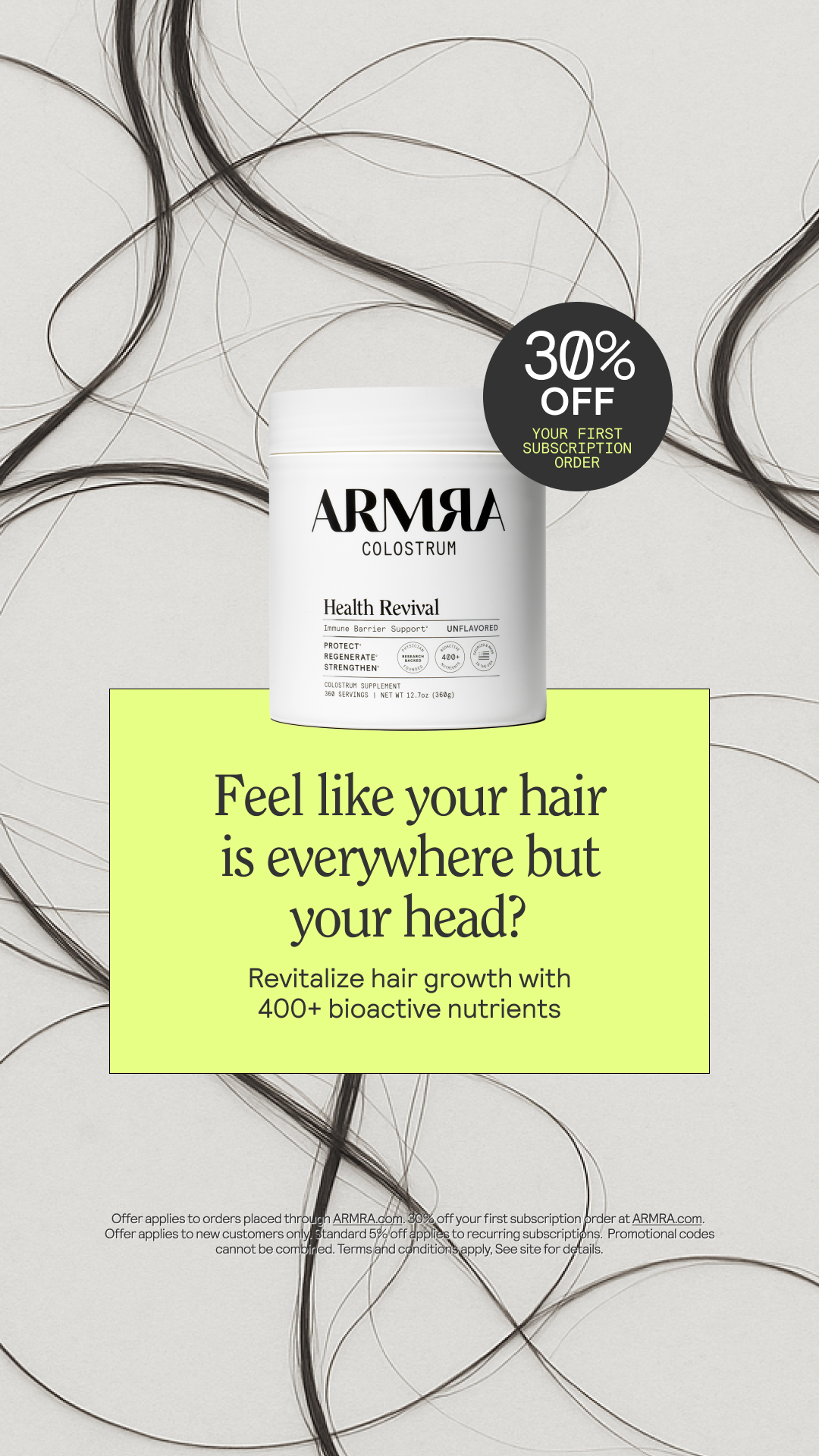 ARMRA Facebook ad