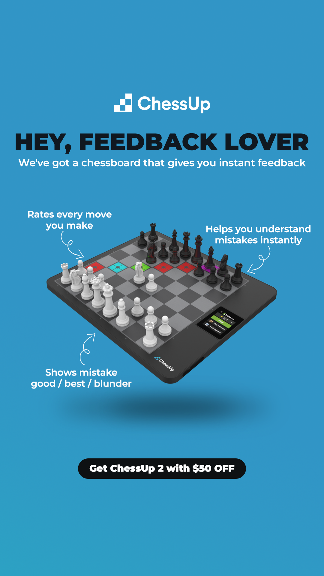 ChessUp Facebook ad