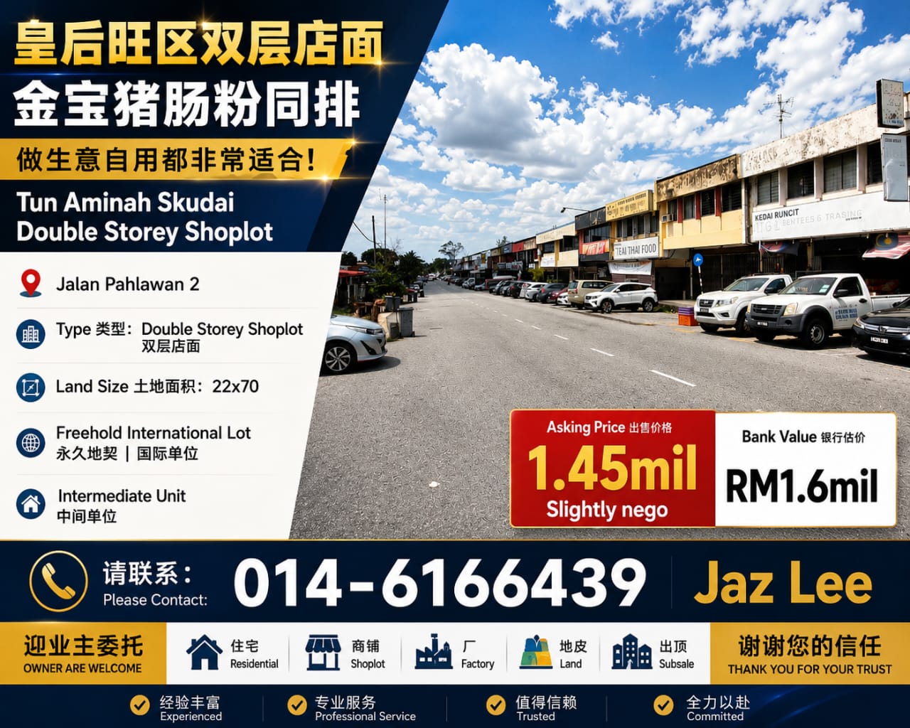 Jaz Lee Property - Johor Bahru Facebook ad