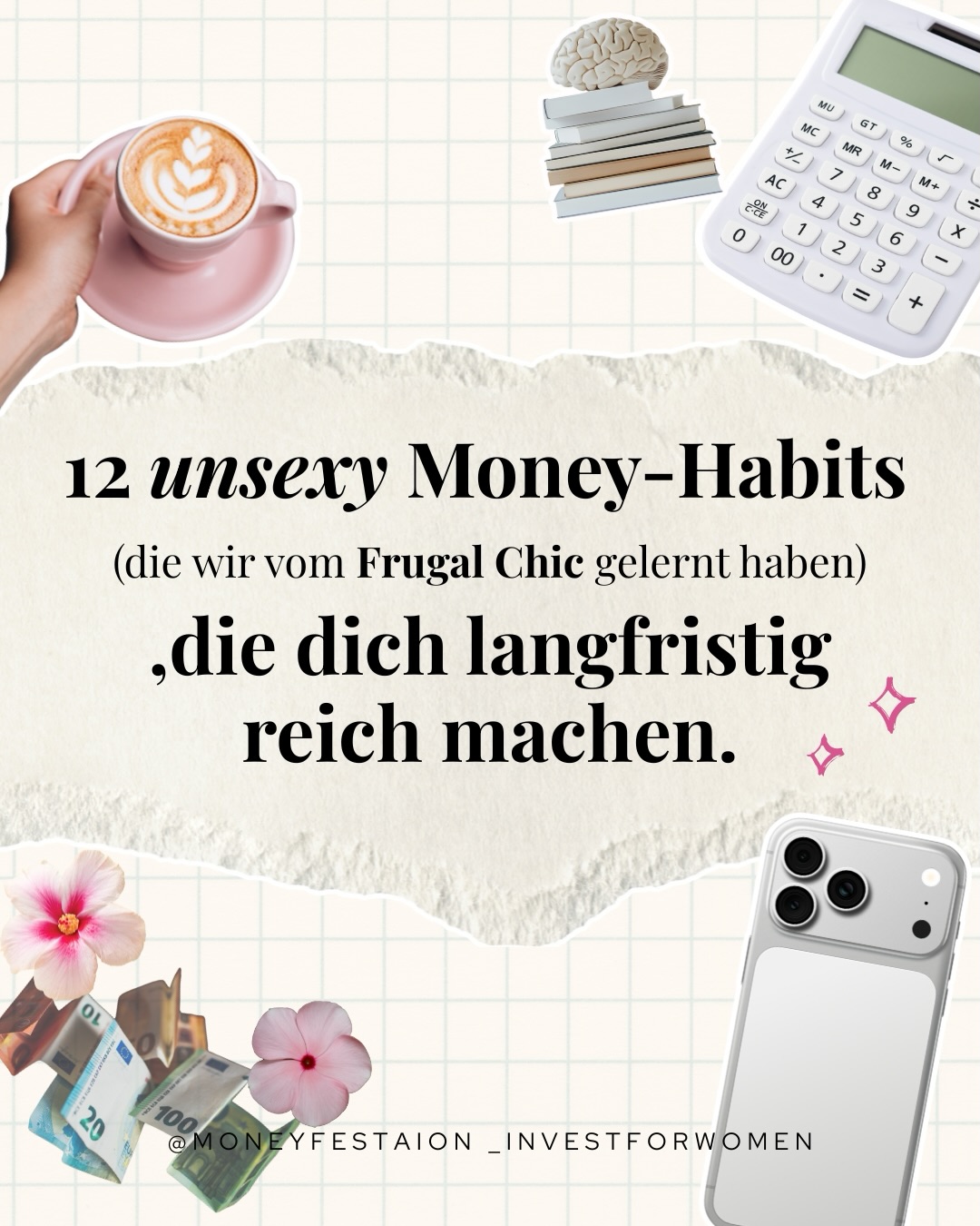 Moneyfestation Facebook ad: Girl Math ist kein echtes Rechnen.