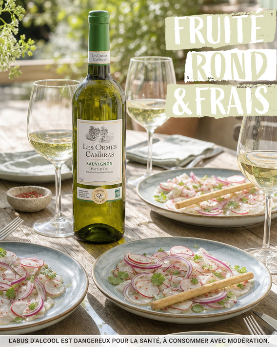 Les Ormes de Cambras Facebook ad: L’expression du Sauvignon Blanc… Notre cuvée…