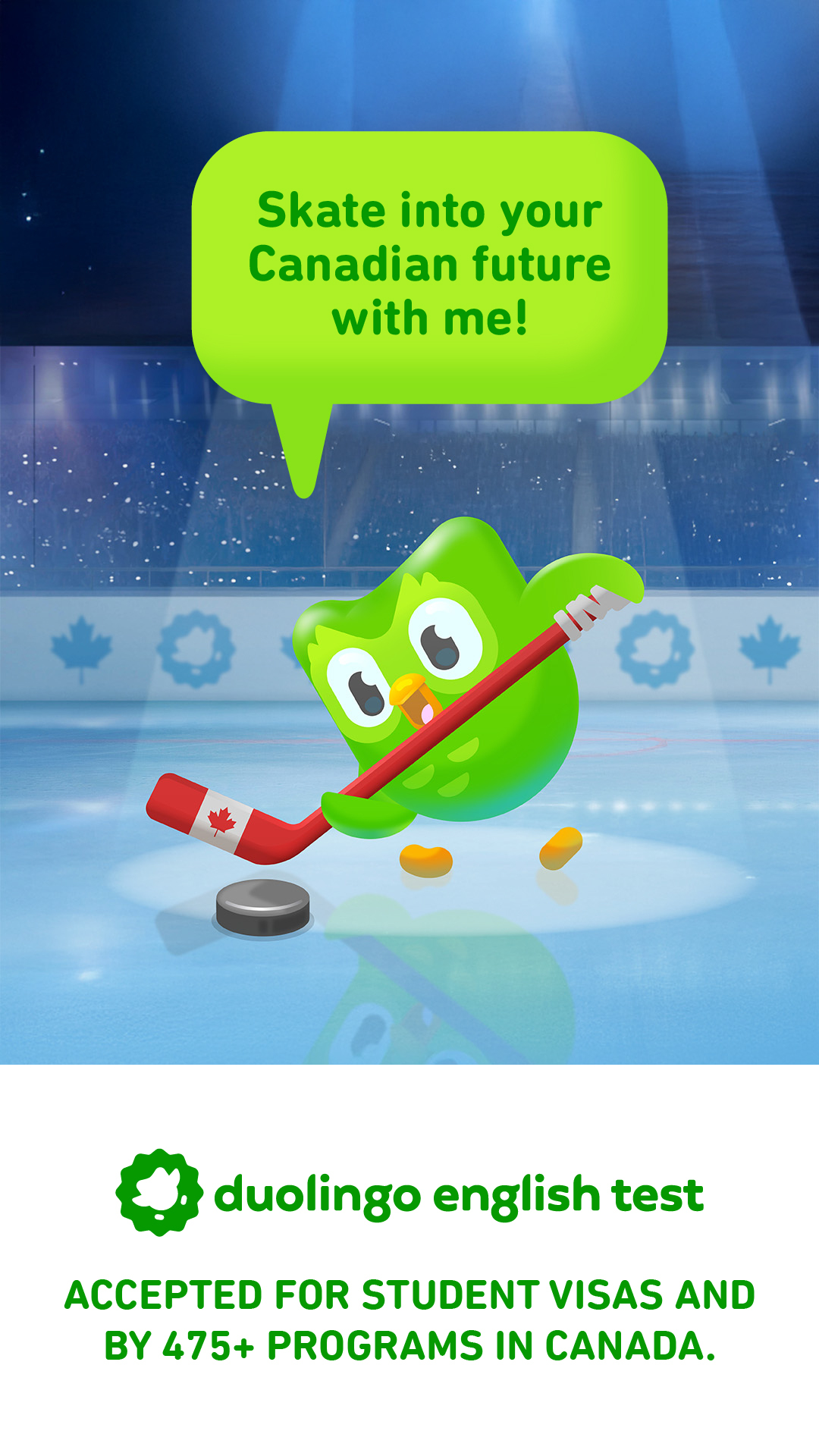 Duolingo English Test Facebook ad