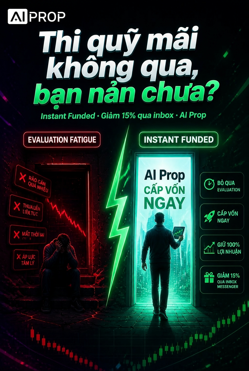 AI - Prop Firm Facebook ad: Thi quỹ mãi không qua, bạn nản chưa?
