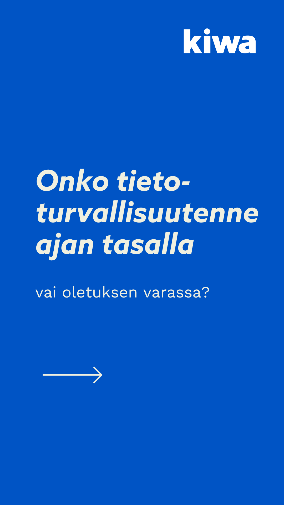 Kiwa Suomi Facebook ad