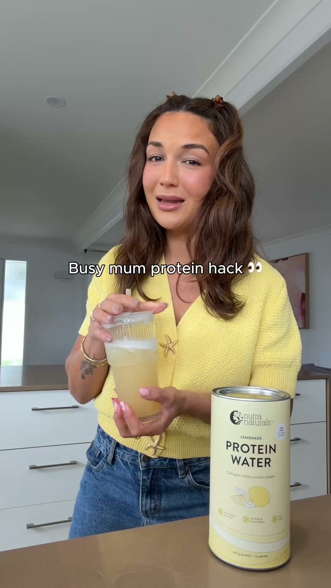 Nutra Naturals Facebook ad: Busy mum protein boost