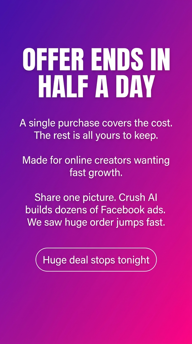 trycrush.ai Facebook ad