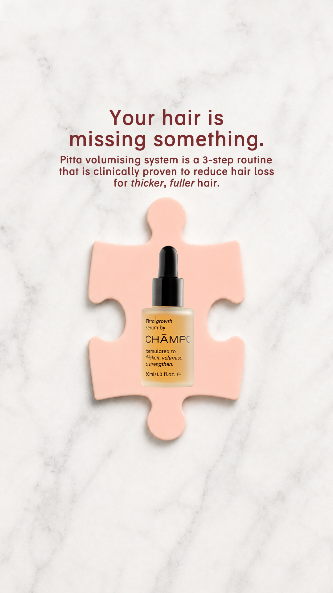 Chāmpo Haircare Facebook ad