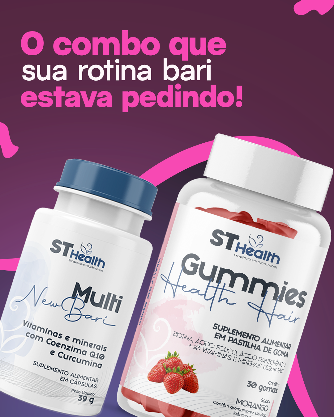 Sallet Health Facebook ad: A queda de cabelo depois da bariátrica é…