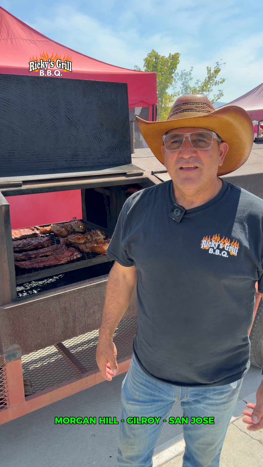 Ricky's Grill in Morgan Hill ca. Facebook ad: BBQ Catering for Your Next Event