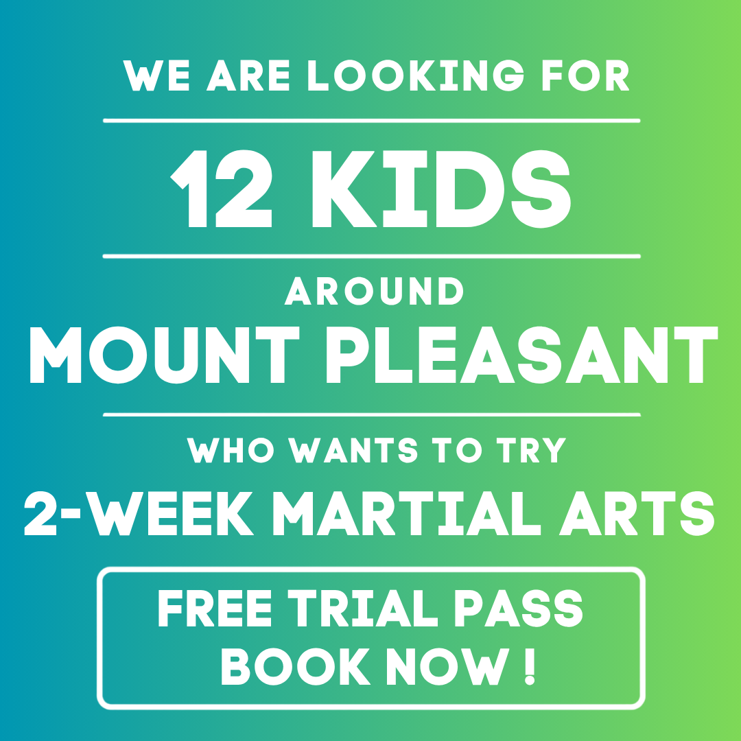Mount Pleasant Family Martial Arts Facebook ad: 2 Week FREE TRIAL for KIDS