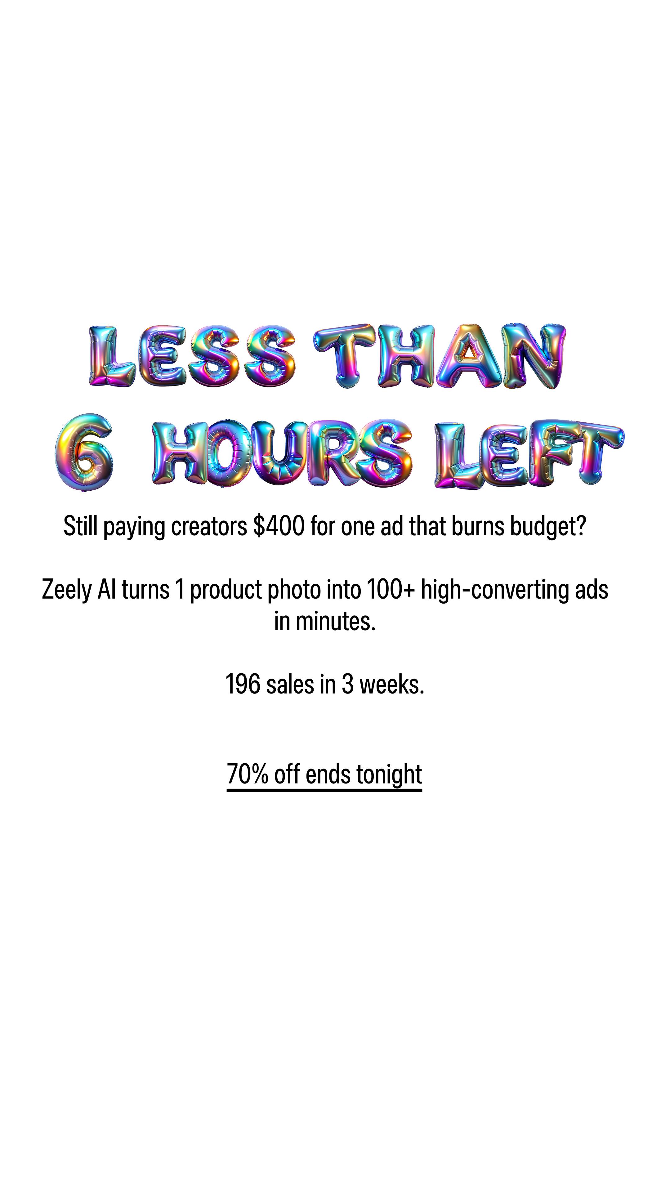 Zeely Facebook ad