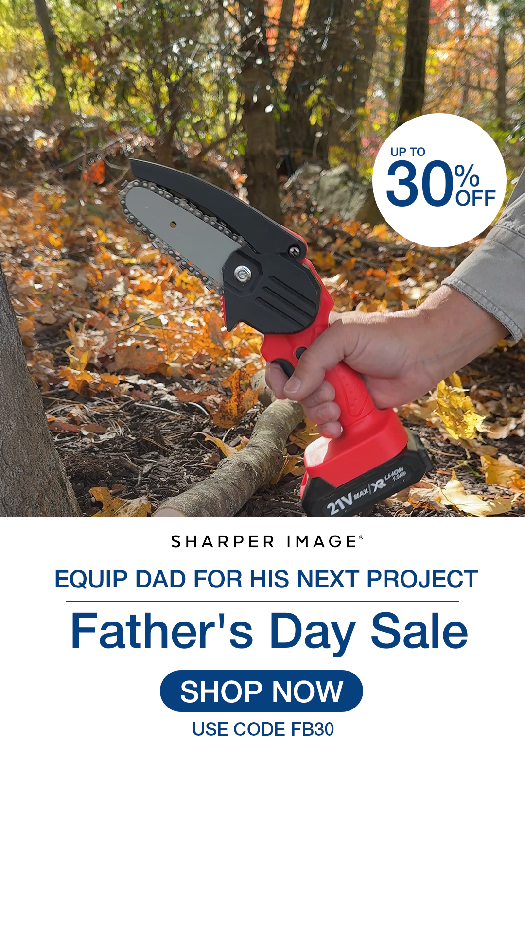 SharperImage.com Facebook ad