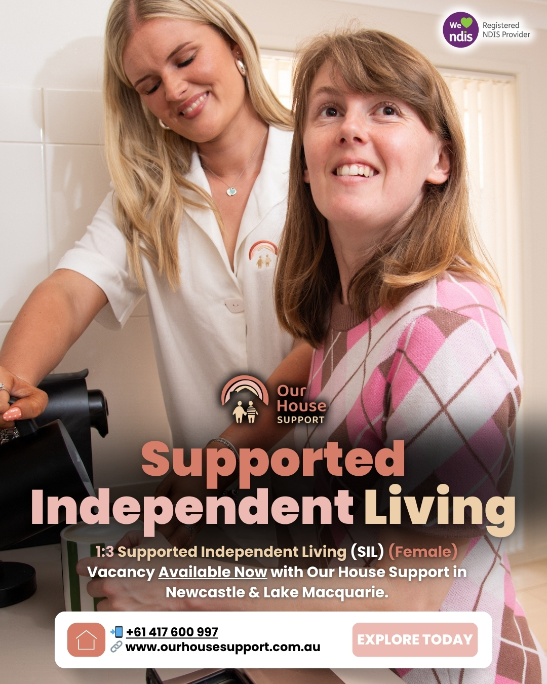 Our House Support Facebook ad: Our House Support - SIL