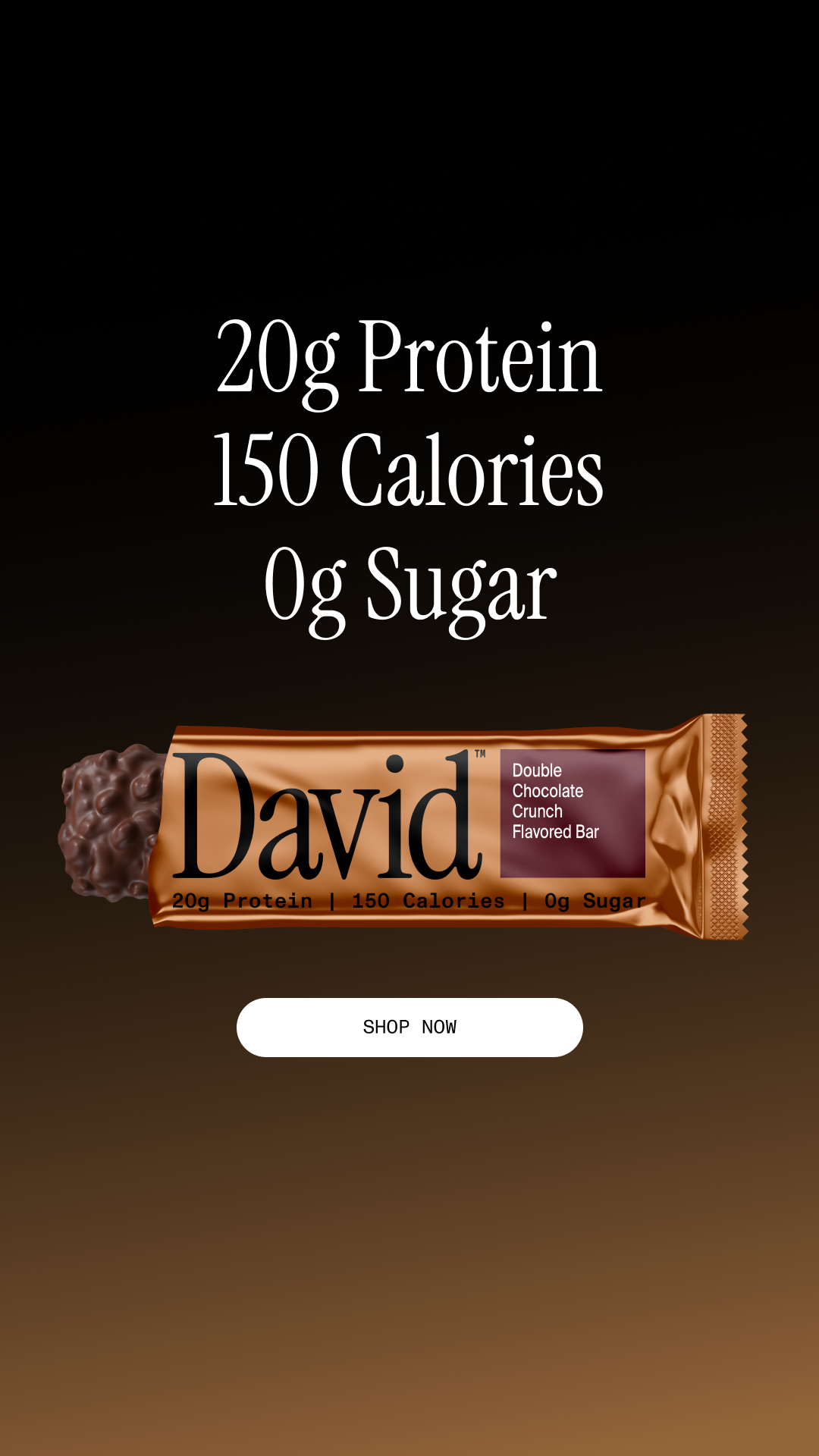 David Protein Facebook ad