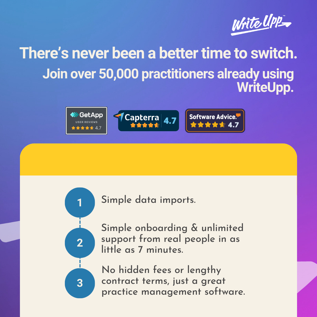 WriteUpp Facebook ad