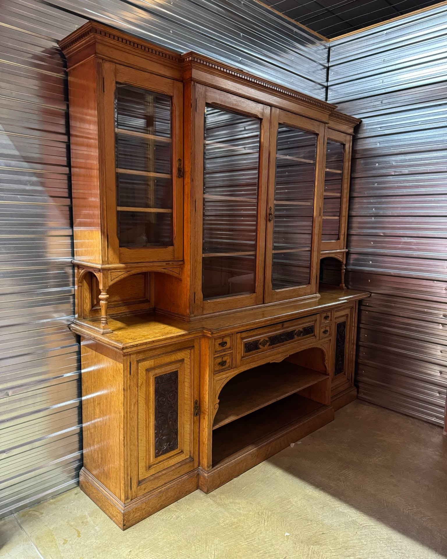 Paul Garrah Facebook ad: Antique Secretary Breakfront Bookcase