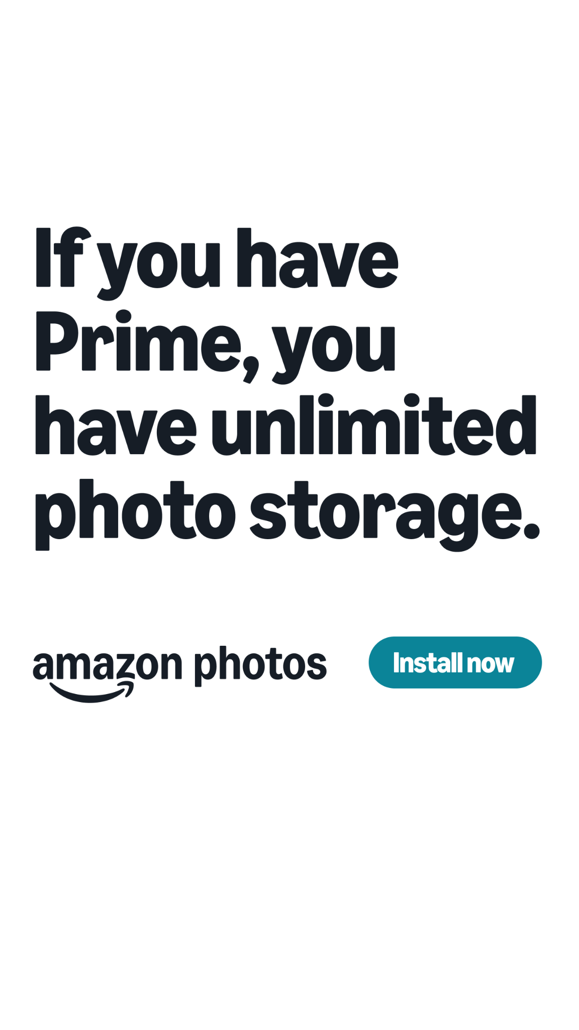 Amazon Photos Facebook ad