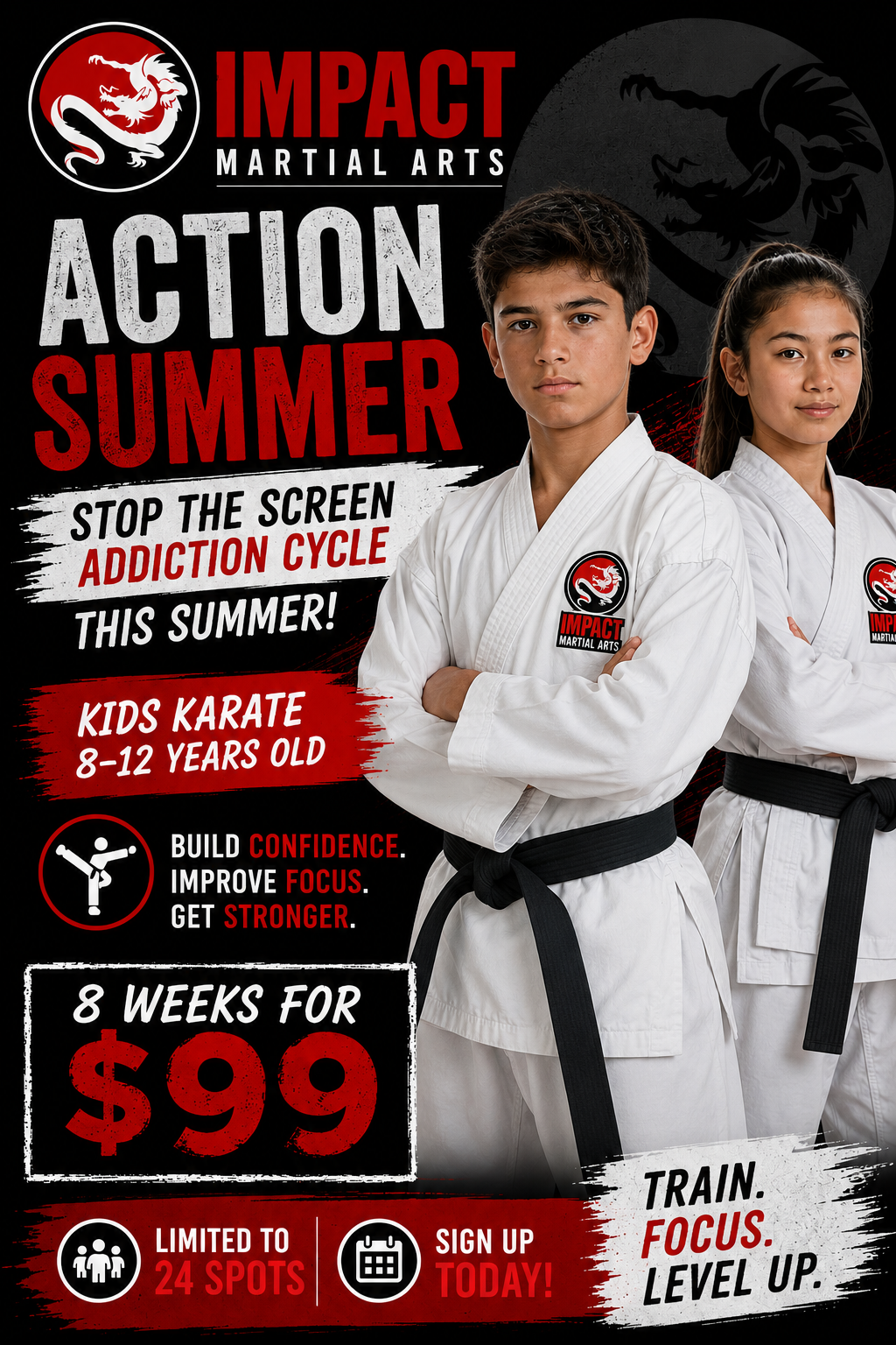 Impact Martial Arts Facebook ad