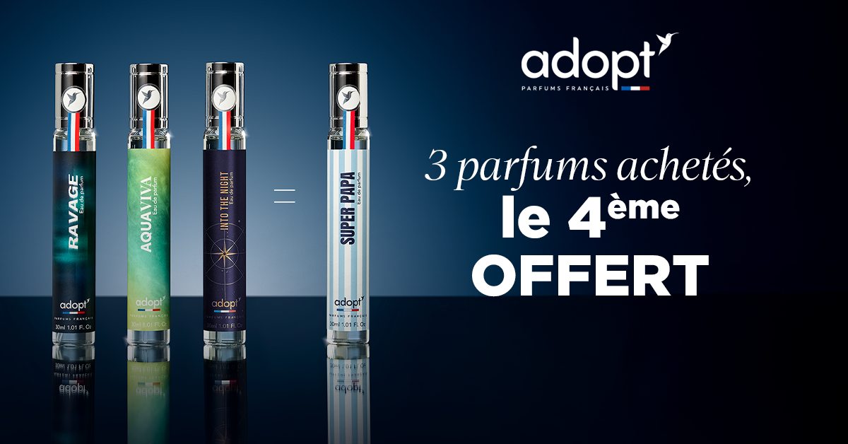 Adoptparfums Facebook ad from Jun 1, 2026
