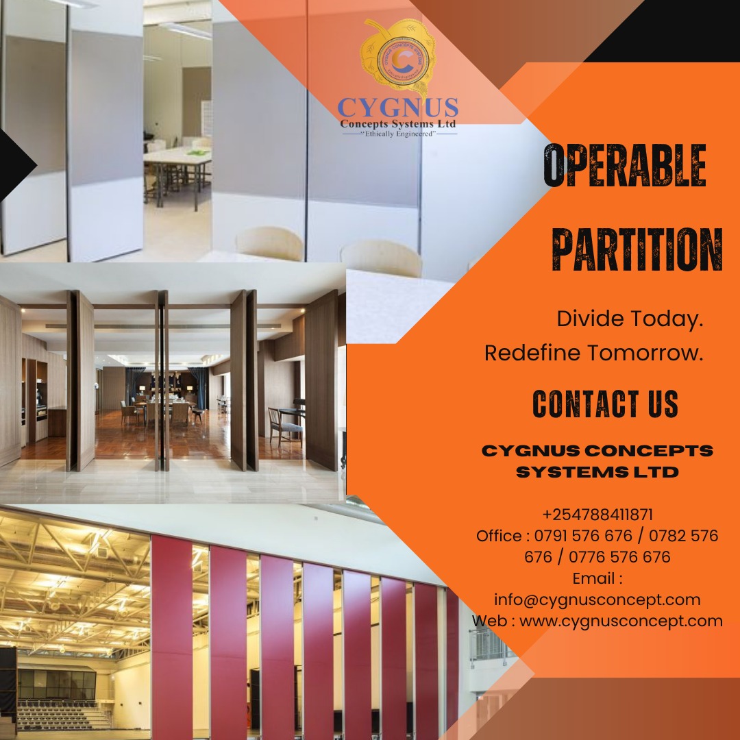 cygnusconceptssystems Facebook ad: Operable partitions offer a smart and flexible solution…