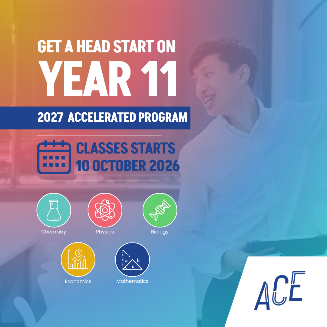 ACE Specialist HSC Tuition Facebook ad: Give your child a head start on senior…