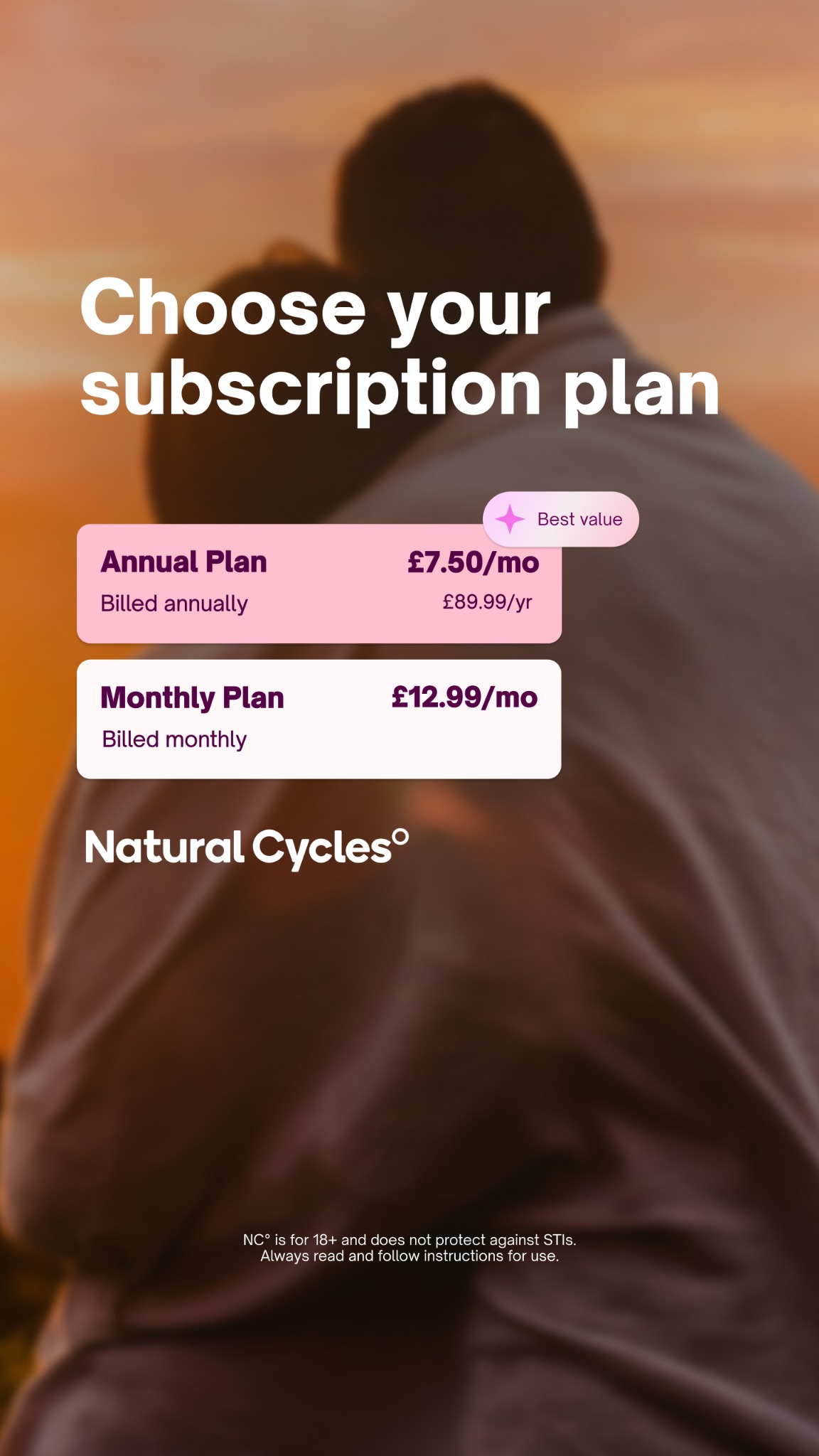 Natural Cycles Facebook ad