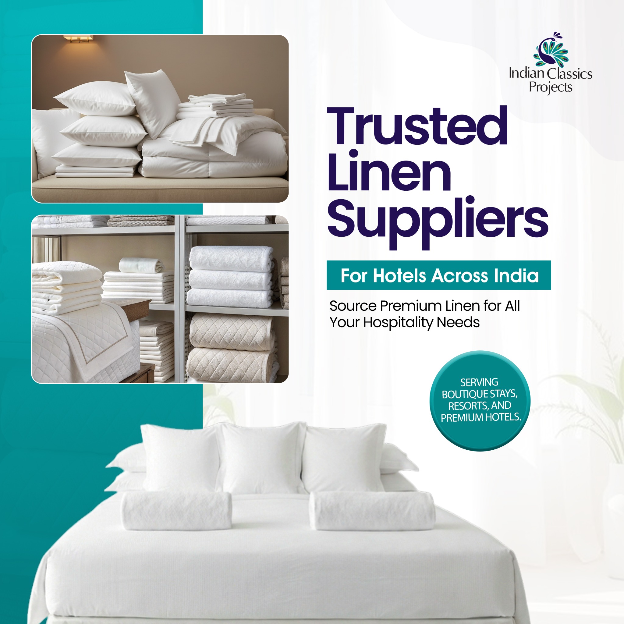Ic Projects Facebook ad: Struggling to find reliable linen suppliers for your…