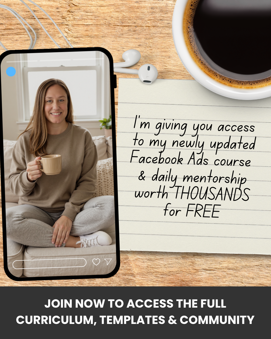 The Sweatpants CEO Facebook ad: Learn Facebook Ads that sell for you 24/7
