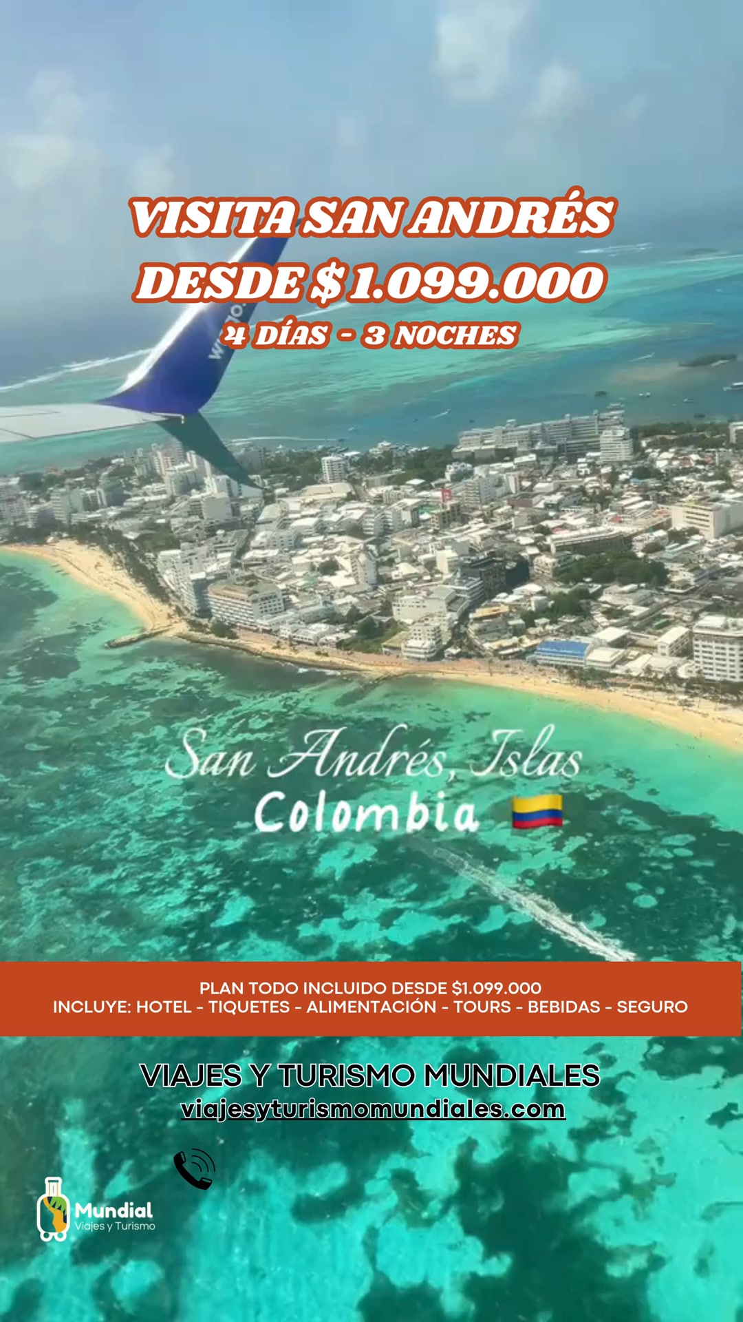 Viajes y Turismo Mundiales Facebook ad: VIAJA A SAN ANDRÉS