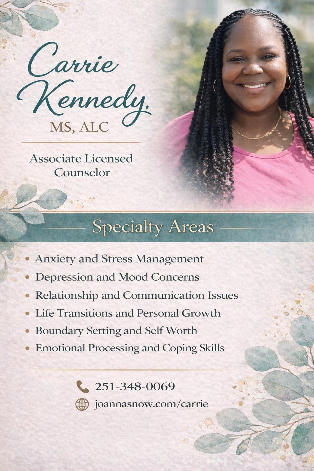 Carrie Kennedy, MS, ALC Facebook ad: Carrie Kennedy, MS, ALC | Discover Healing Now-Book Your…