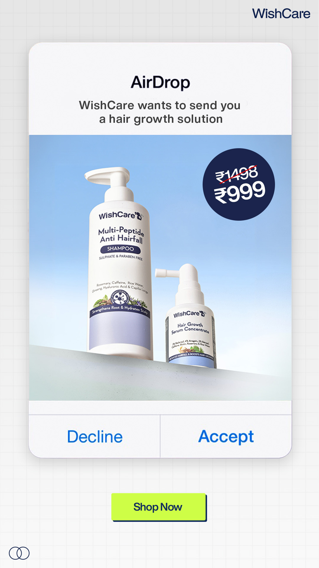 WishCare Facebook ad