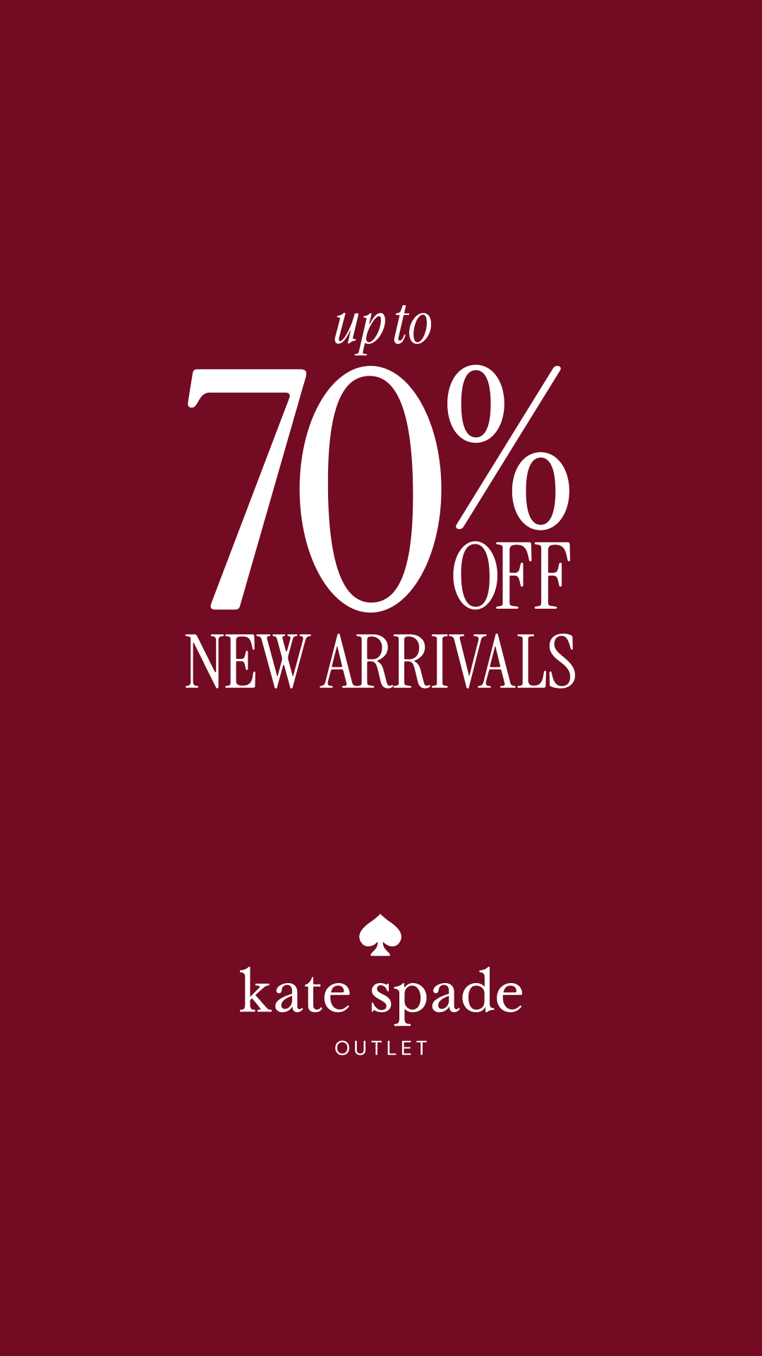 kate spade new york Facebook ad