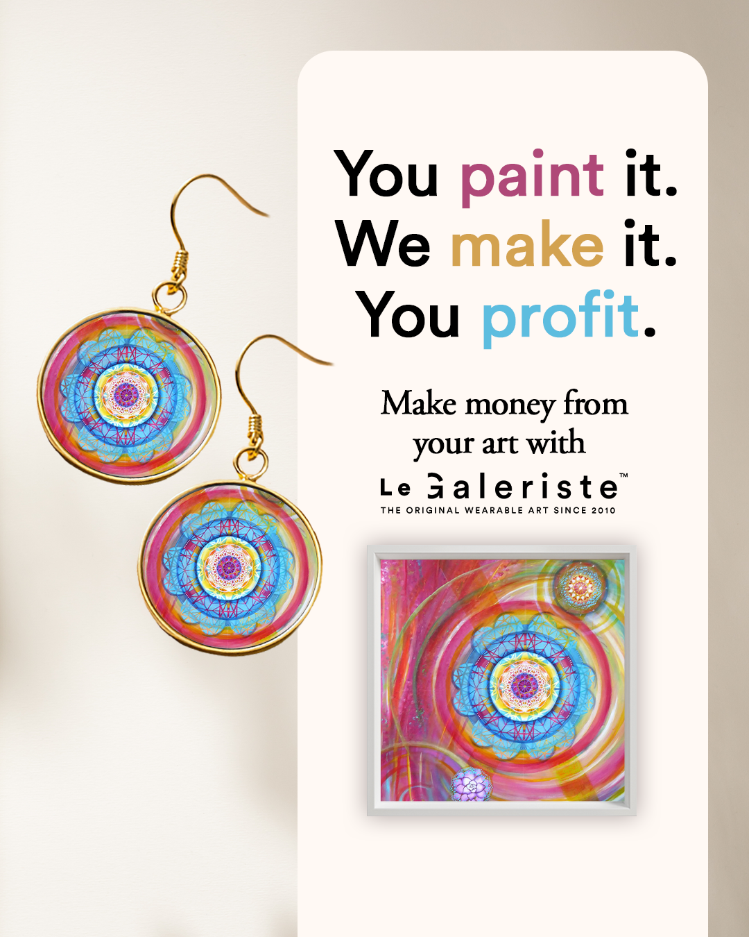 Le Galeriste Facebook ad from Mar 17, 2026