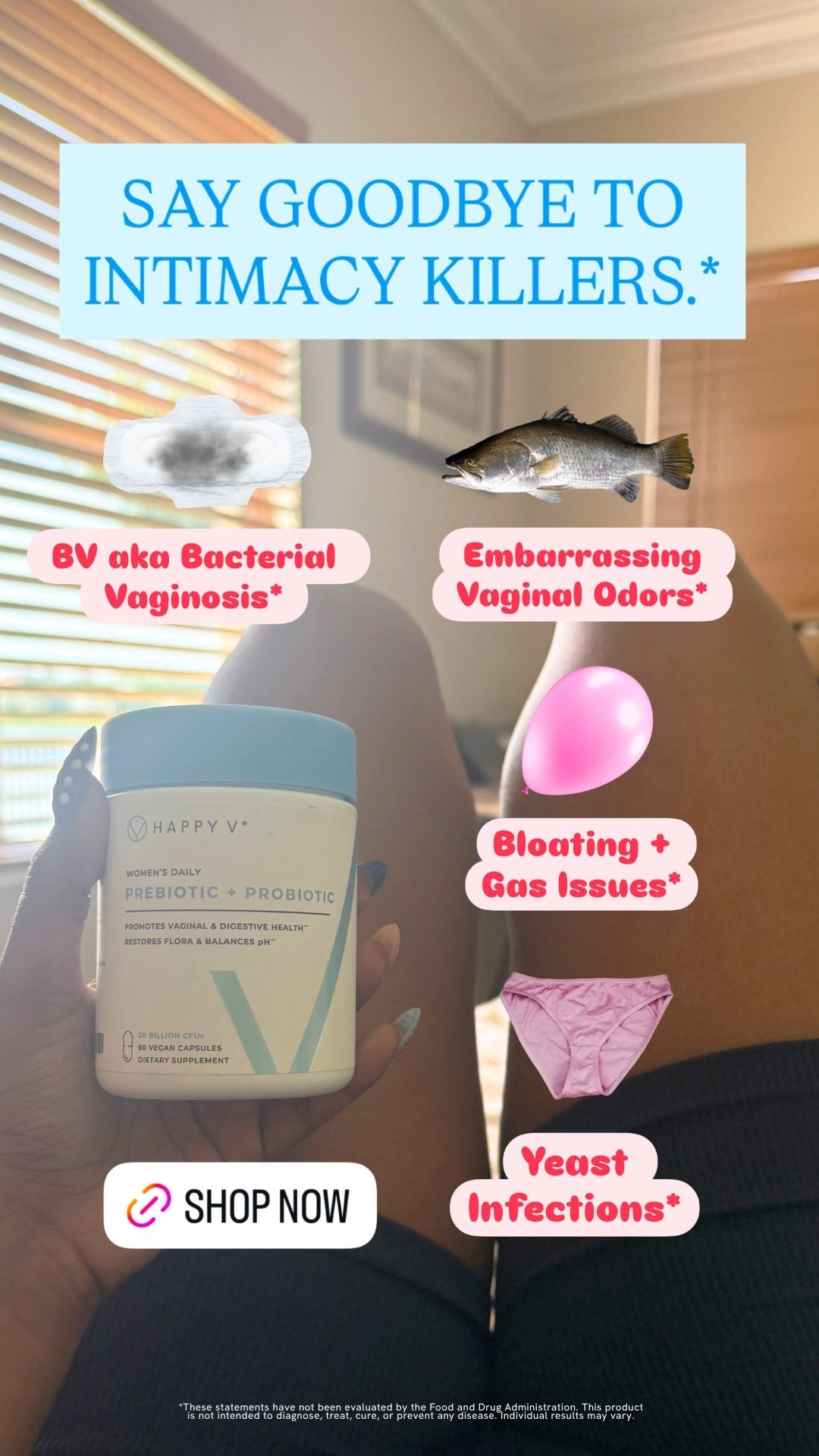 Happy V Facebook ad