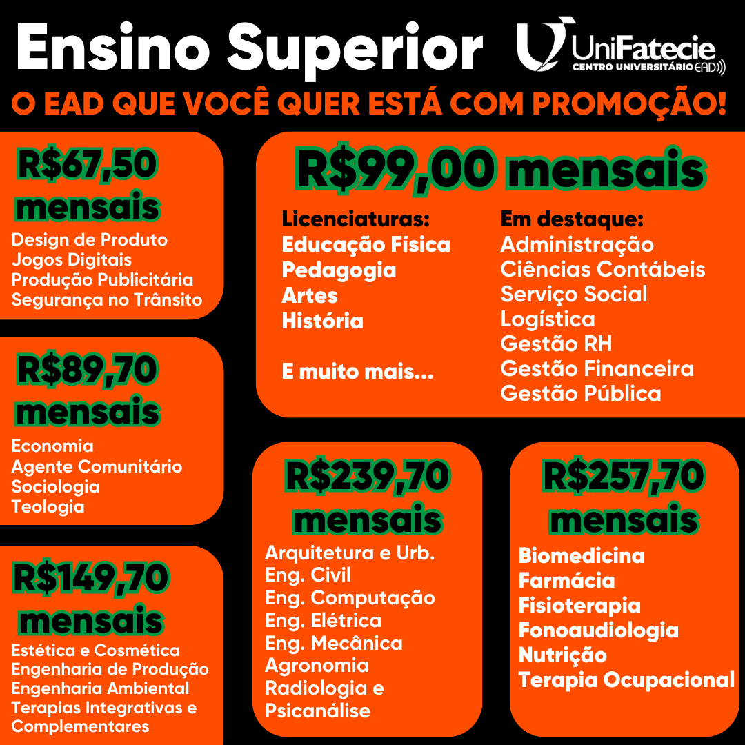 Unifatecie Cuiaba MT Facebook ad: ESTAMOS ONLINE!