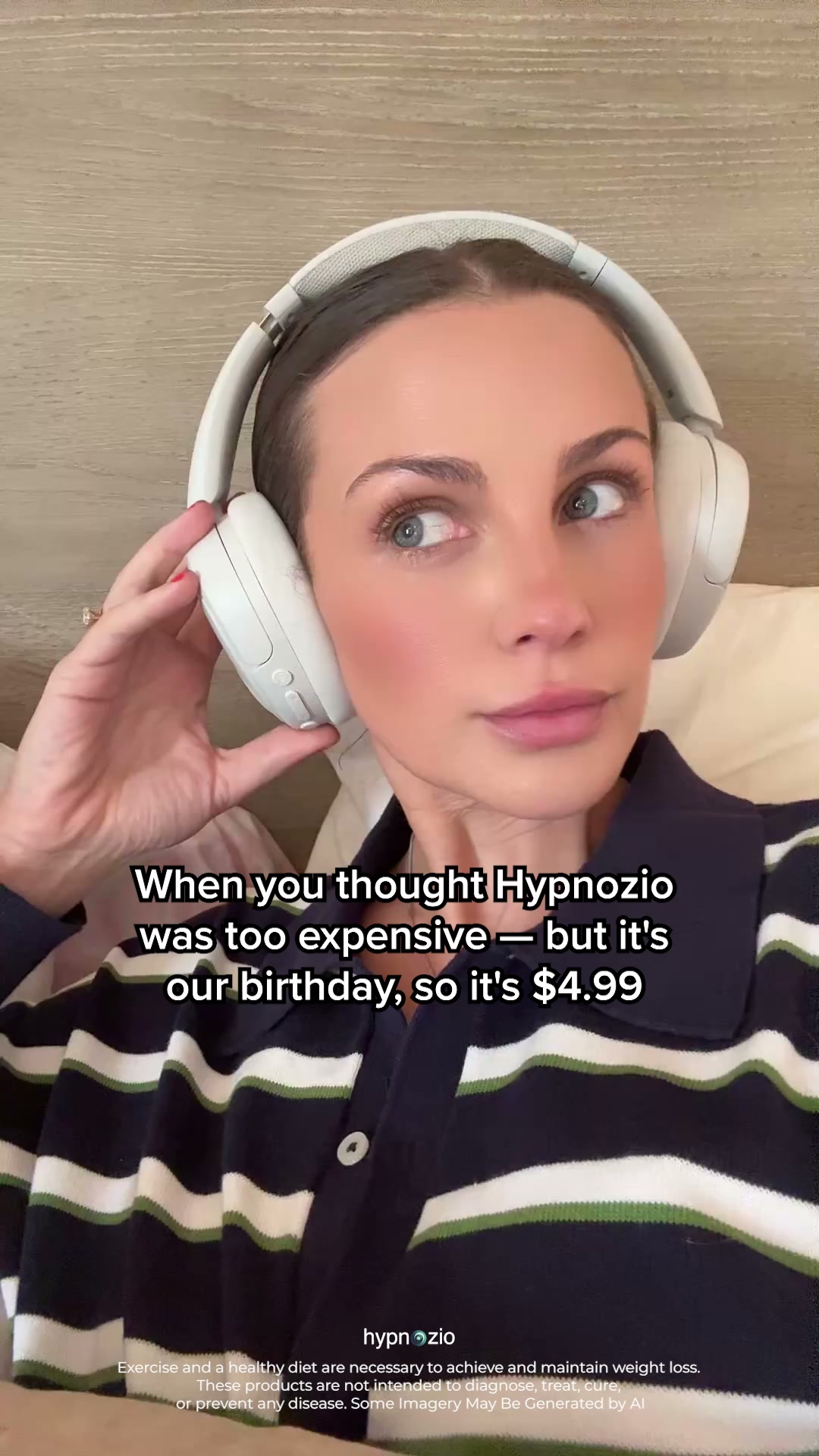 Hypnozio: power of hypnotherapy Facebook ad: Overcome Weight Challenges