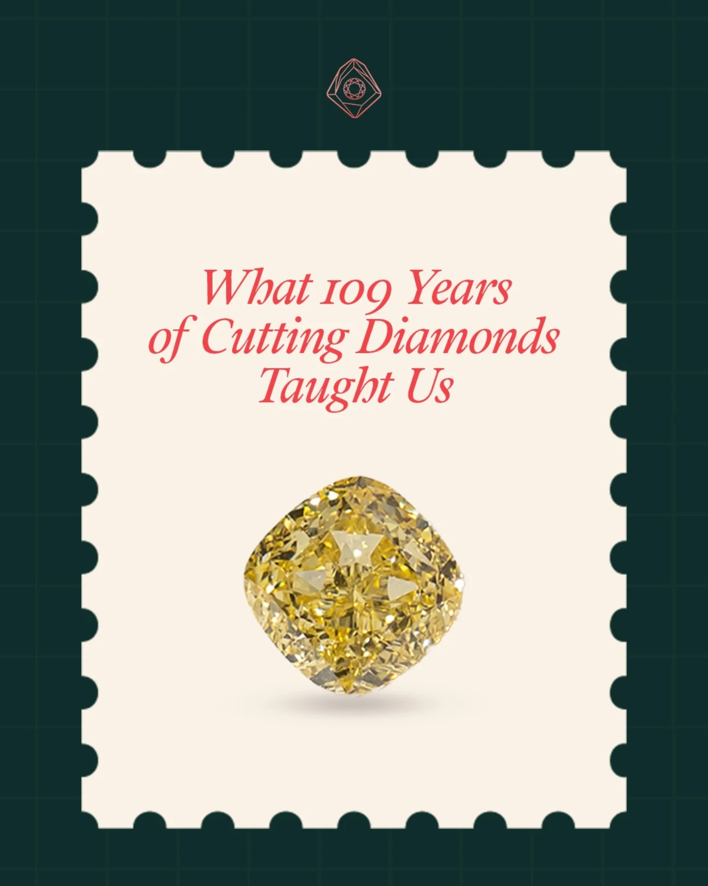 Mohit Diamonds Facebook ad: The 4Cs define a diamond.