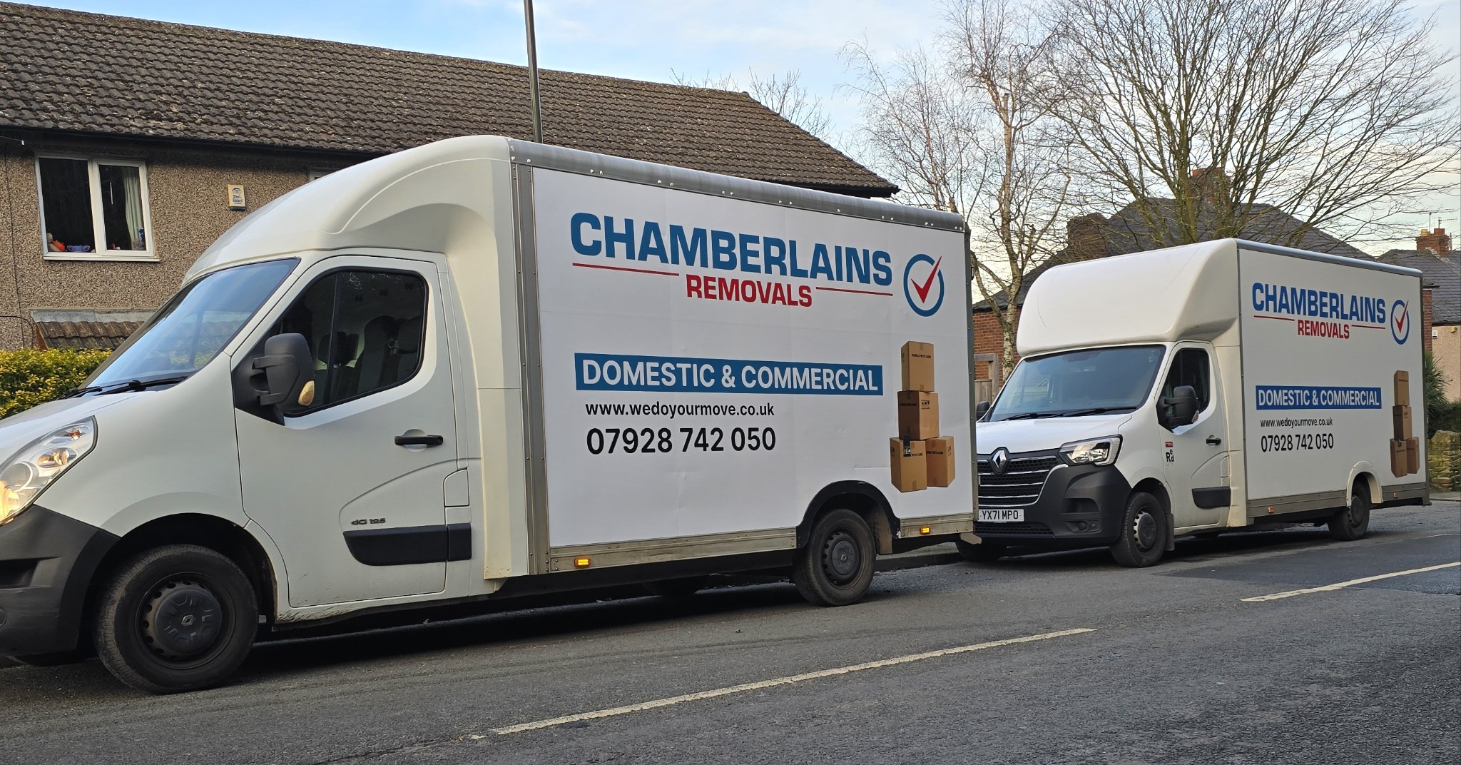 Chamberlains Removals Company Facebook ad: We do your move offers affordable, reliable removal…