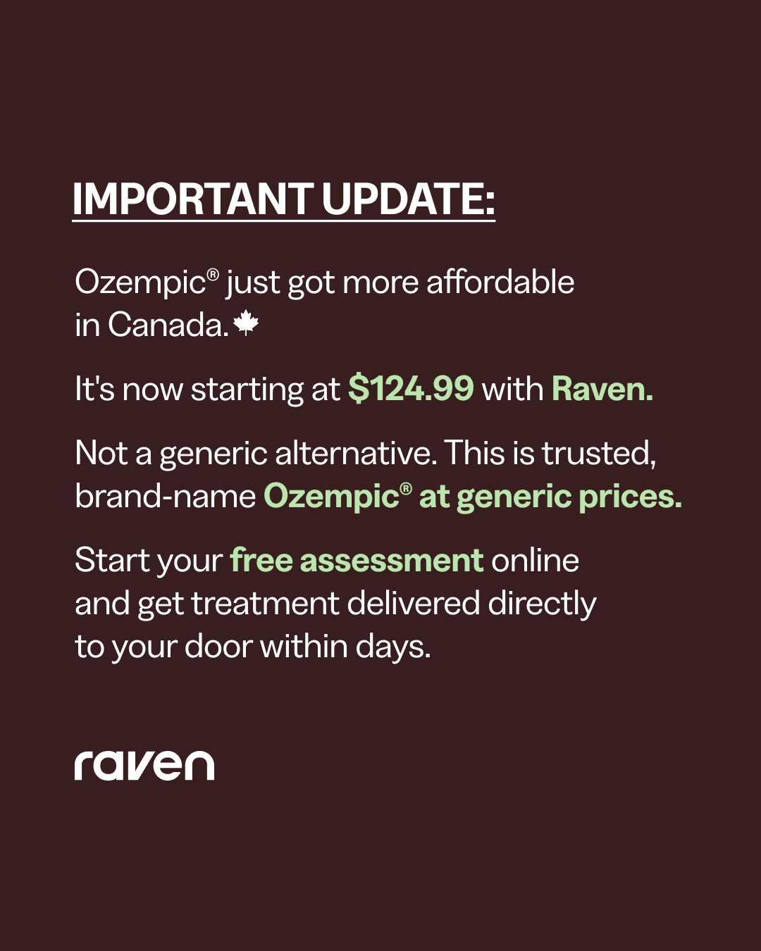 Get Raven Facebook ad