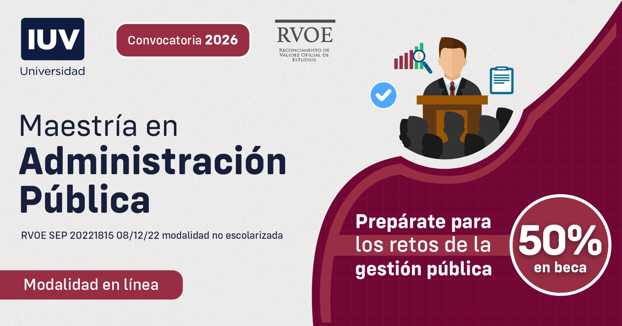 IUV Universidad Facebook ad from Jun 19, 2026