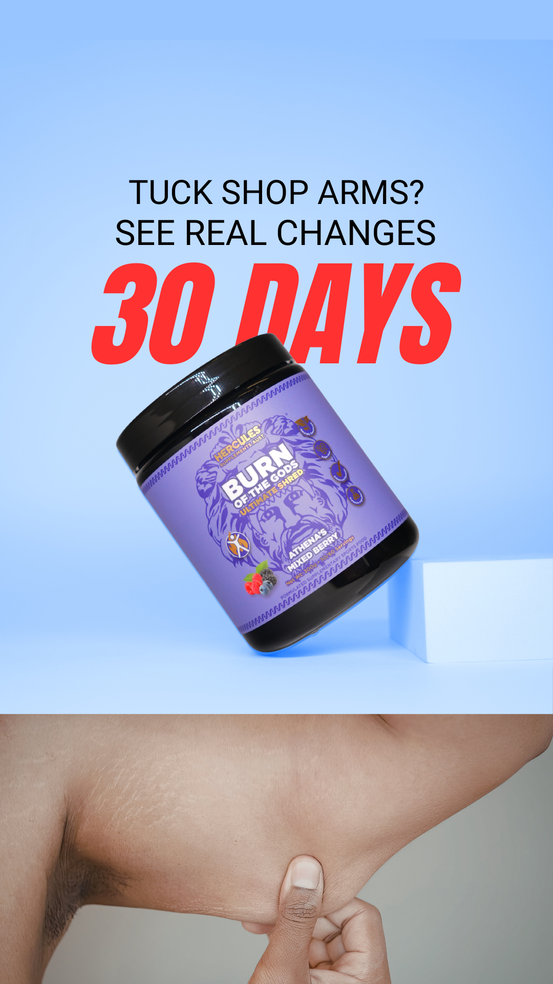 Hercules Supplements Aust Facebook ad