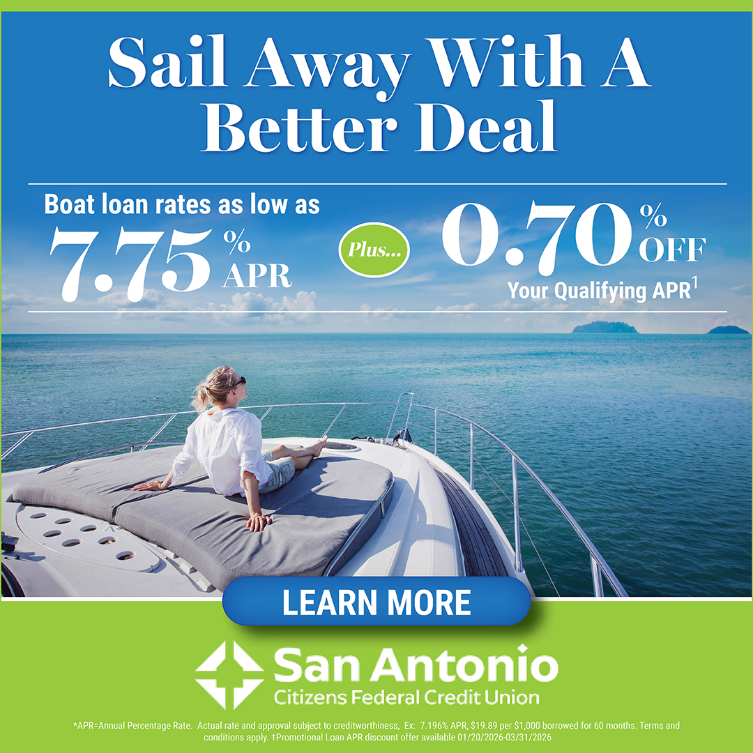 San Antonio Citizens Federal Credit Union Facebook ad: Adventure is calling, and now it’s more affordable…