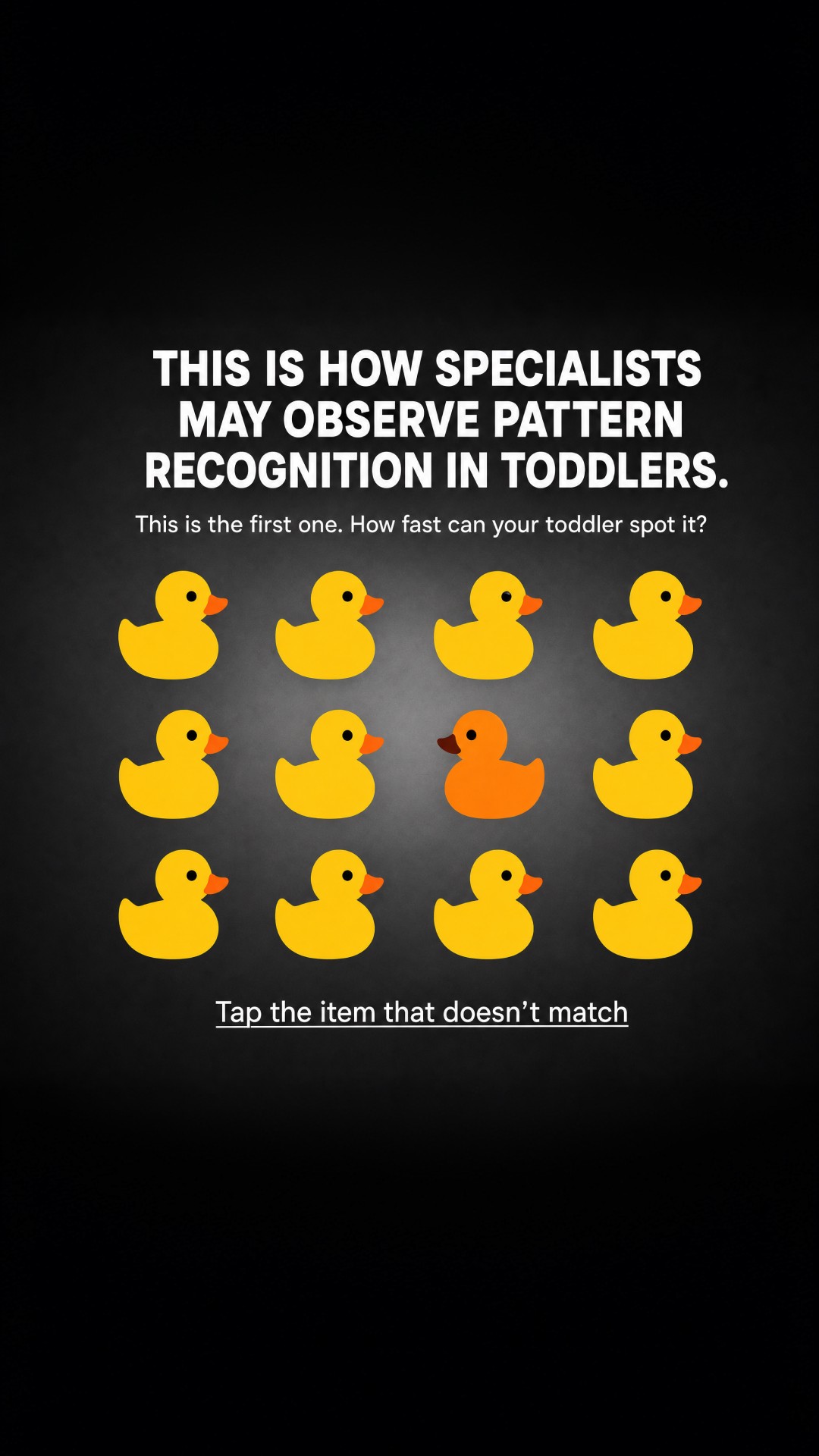 Gentle Toddler Parenting Facebook ad: Is your child developing on track?